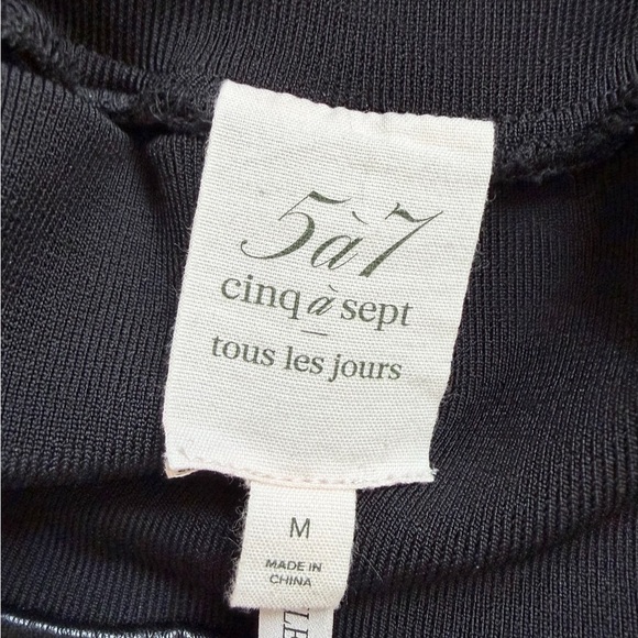 Cinq à Sept Black Faux Leather Gilles Joggers - Picture 2 of 4